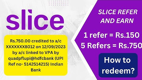 Slice App Refer Earning Withdrawal Full Process | Slice Refer and Earn |
