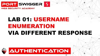 Authentication : Lab 01 - Username Enumeration via Different Response | PortSwigger Academy