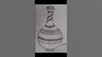 How to Draw a Surahi !! Surahi Drawing Step by step, Pencil sketch for beginner 👍😊 by Subhi jaiswal