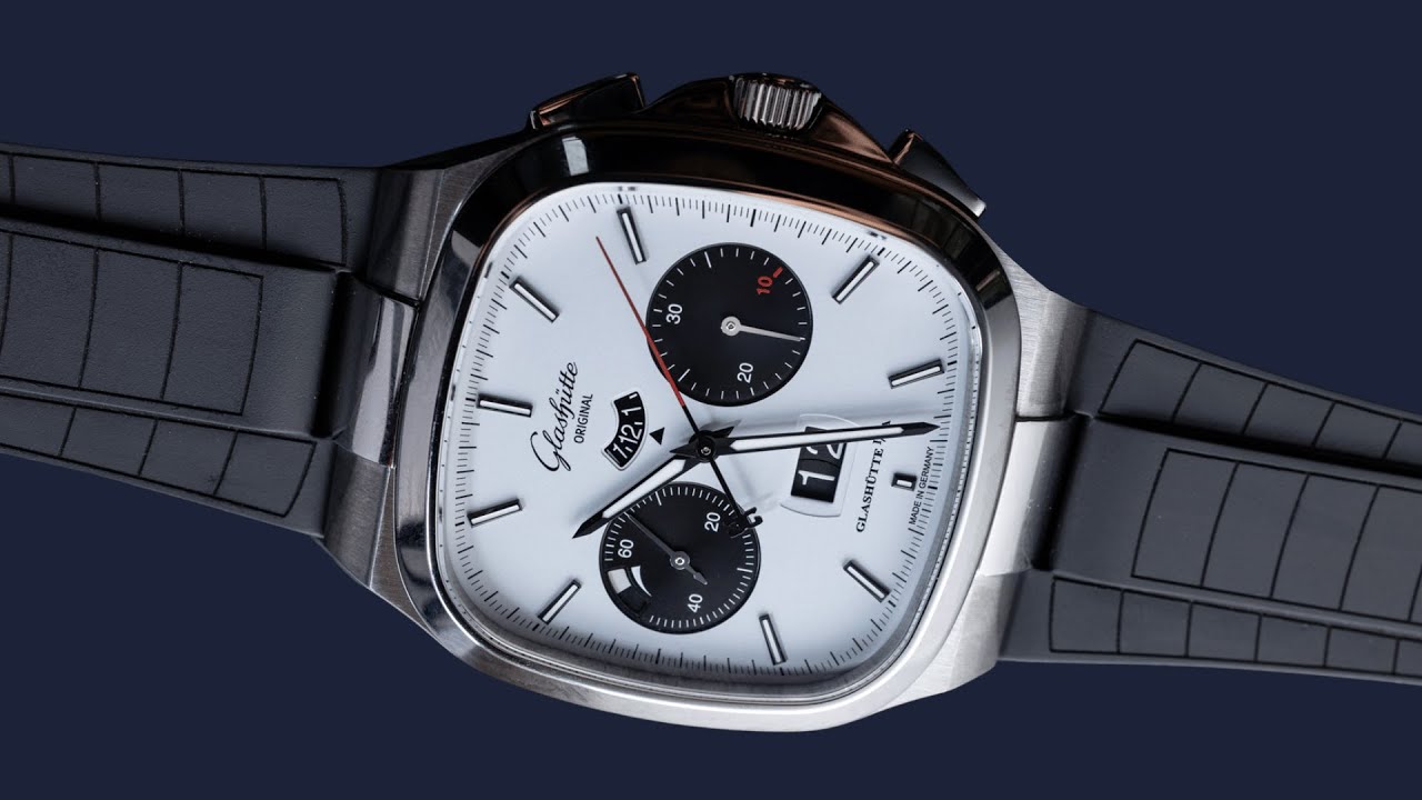 Glashütte Original Seventies 'X' Chronograph Panda Dial Watch