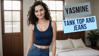 Casual Chic: Yasmine's Jeans and Tank Top Lookbook! 👖💫 |