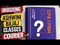 Unboxing CFA L1 study materials from Ashwini Bajaj Classes 📦!