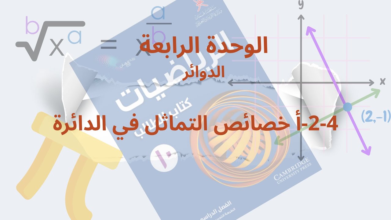 خصائص التماثل في الدائرة|كن متميزا