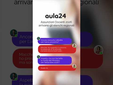 Video Assunzioni Docenti 2026: arrivano gli elenchi regionali