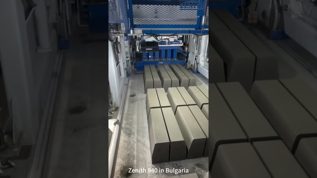 Zenith 940 Mobile Road Curbstone Making Machine in Bulgaria | 