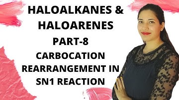 Carbocation rearrangement in SN1 mechanism