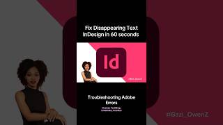 InDesign Text Disappearing : Fix in 60 seconds #adobe #error #indesign #error Overset Text error