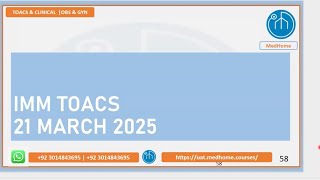 Imm Obs Gyn Toacs Booster Session Last Minute Tips