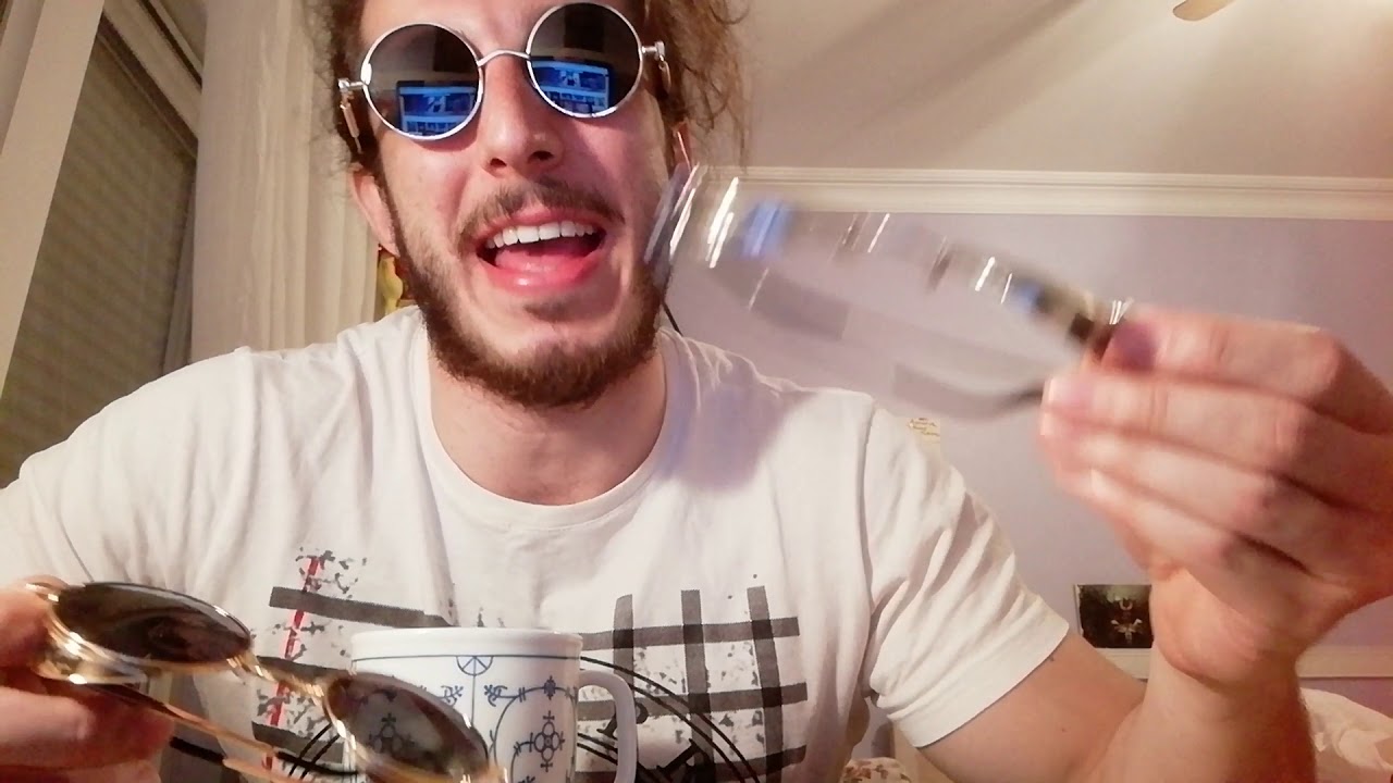 retro green sunglasses