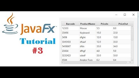 #03 JavaFx and SQL Server Tutorials | Load Data From Database To TableView
