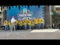 University of Michigan Marching Band plays before Frozen Four