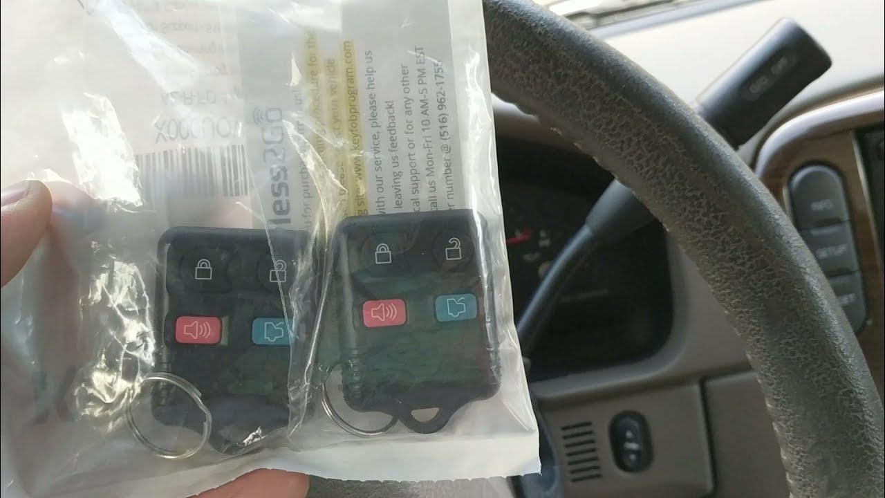 How to program remote control key fobs on a 2004 Ford Explorer - YouTube