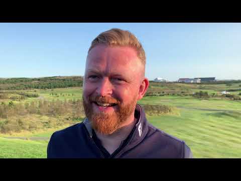 Pétur Óskar Sigurðsson - 40 ára afmæli á 1. keppnisdegi á Íslandsmótinu í golfi 2019