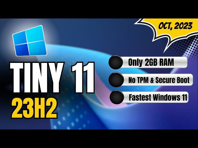 Etaprime on X: Tiny 11 Is A Super Fast Stripped Down Version Of Windows 11,  Needs On Only 2GB Ram! #tiny11 #Windows11    / X