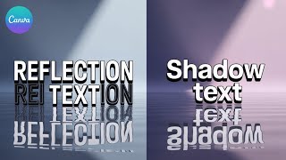 How to Make Text Reflection in Canva | Easy Step-by-Step Tutorial