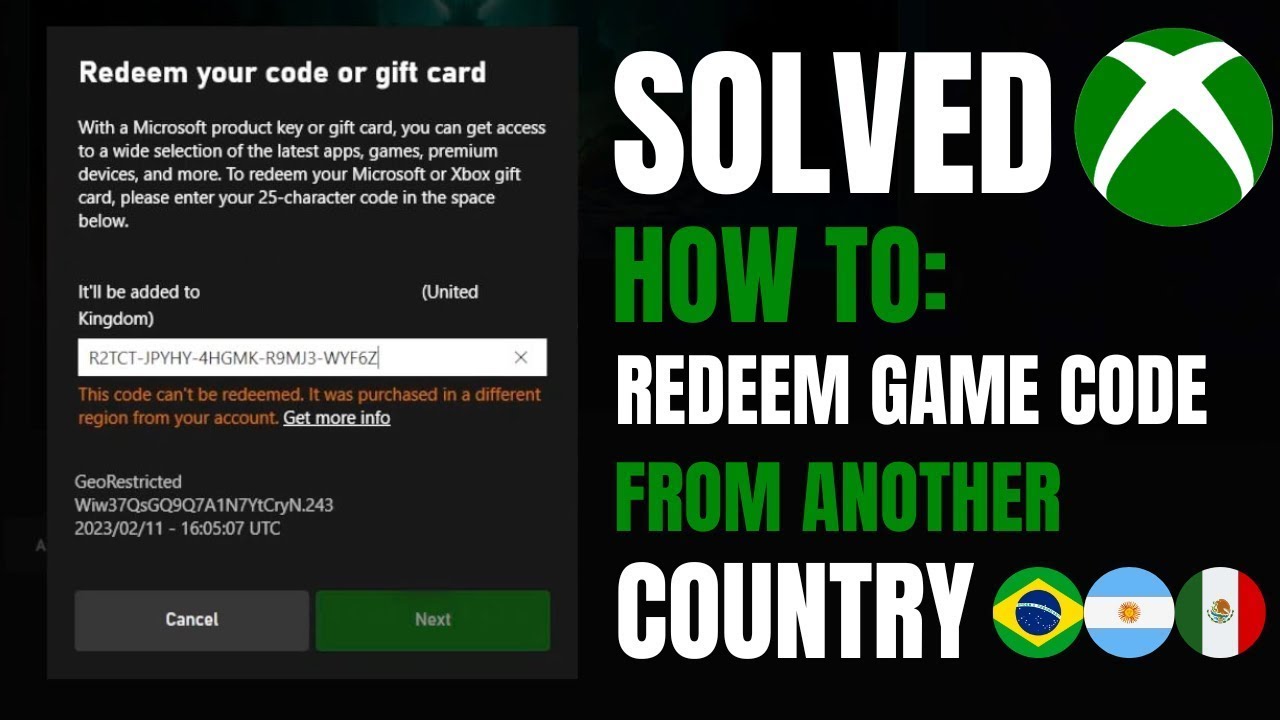 Regioncode Icon Game Box HOW TO REDEEM ANY REGION CODE #xbox #fortnite - YouTube