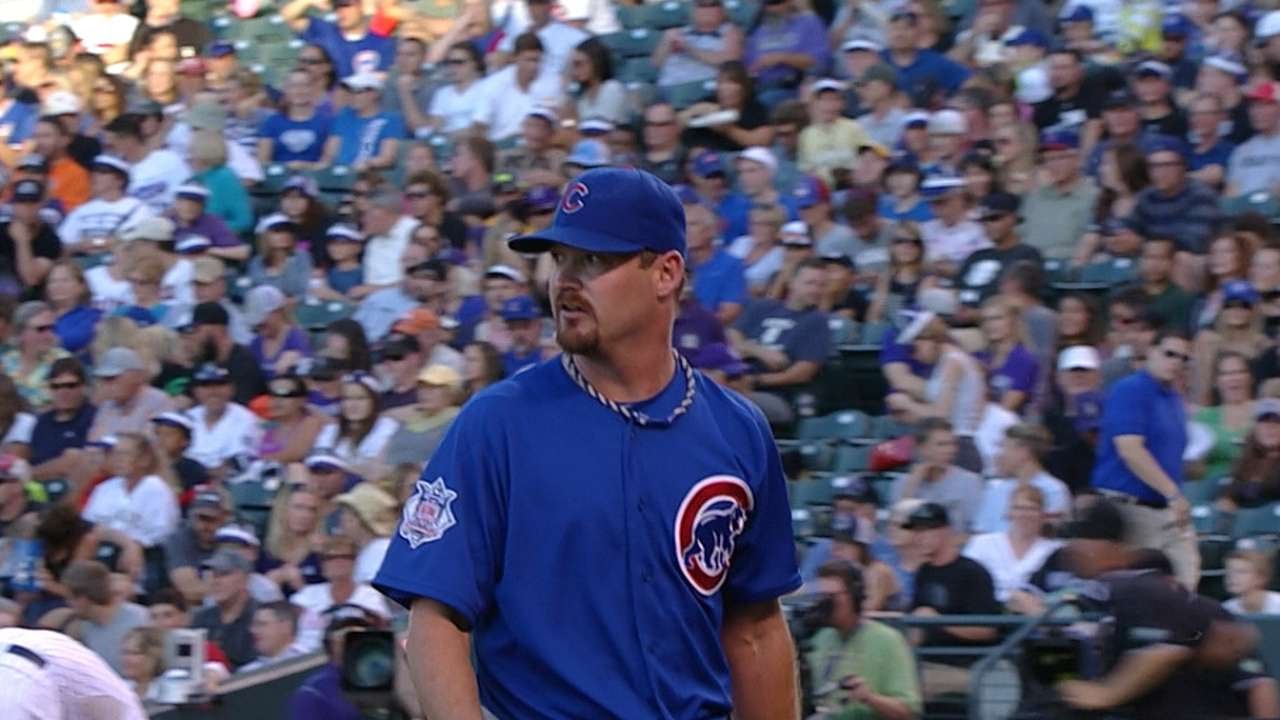 CHC@COL: Wood limits Rockies to three runs over six