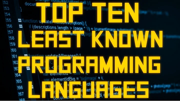 Top Ten Least known Programming languages