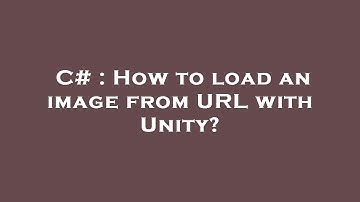 C# : How to load an image from URL with Unity?