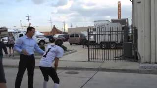 One Direction playing American Football for Pepsi Commercial with Drew Brees