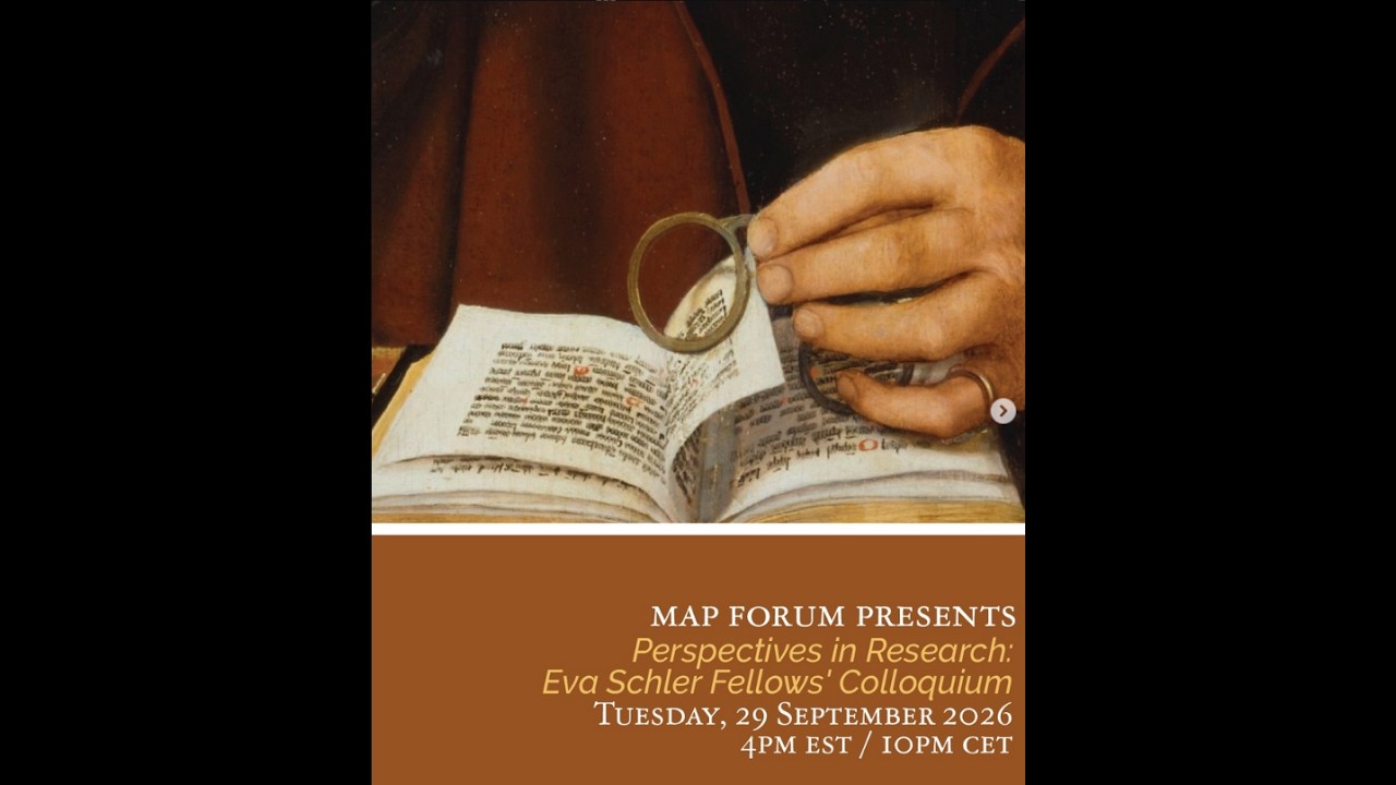 PERSPECTIVES IN RESEARCH - Eva Schler Fellows' Colloquium