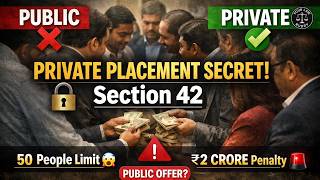 Section 42 Companies Act 2013 Explained | Private Placement Rules, 50 Person Limit & Penalty