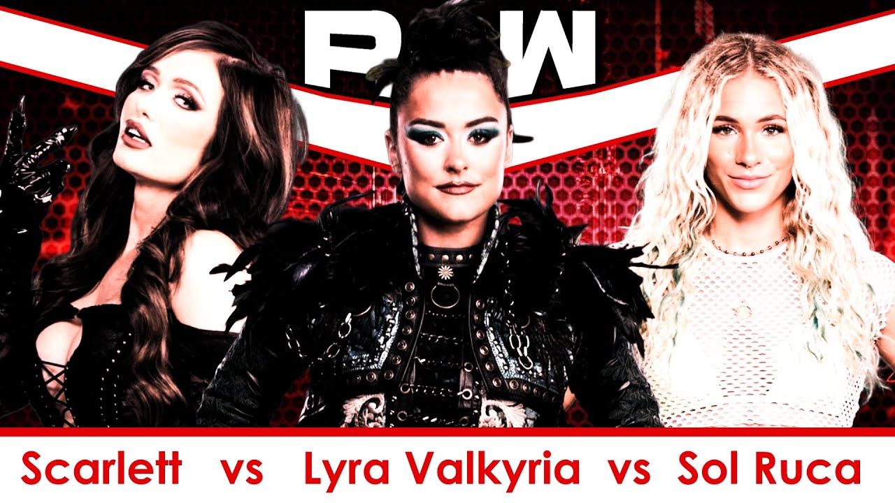 Monday Night RAW (Week 1 Match 1): Scarlett vs Lyra Valkyria vs Sol ...