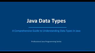 ☕ Java Data Types – Complete Guide for Beginners & Students #java #educational #coding #lecture
