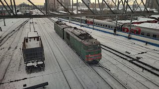 Электровоз ВЛ10-1209 на станции Новосибирск-Главный