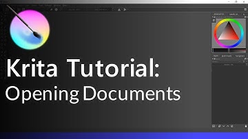 Krita Tutorial: Opening Documents