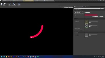 Unreal Engine - Curved Widget with material