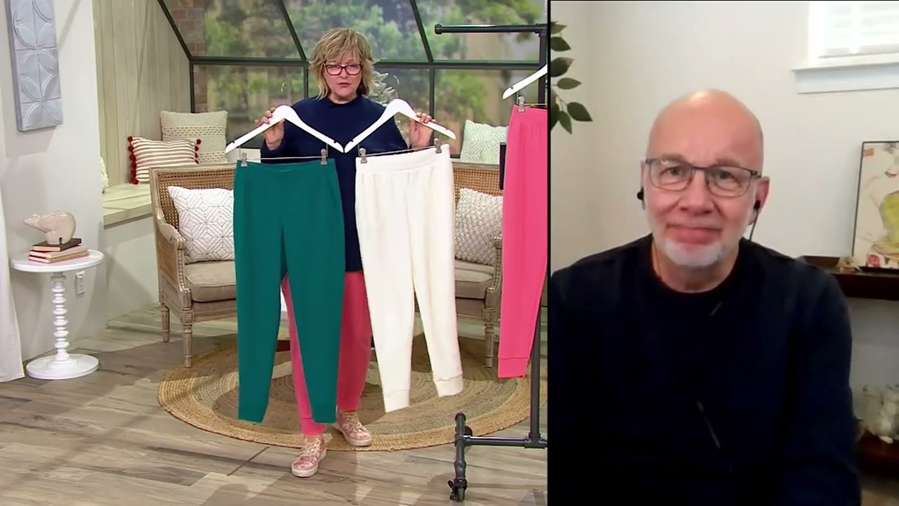 Denim & Co. Comfort Zone Brushed Waffle Knit Pull-On Jogger on QVC