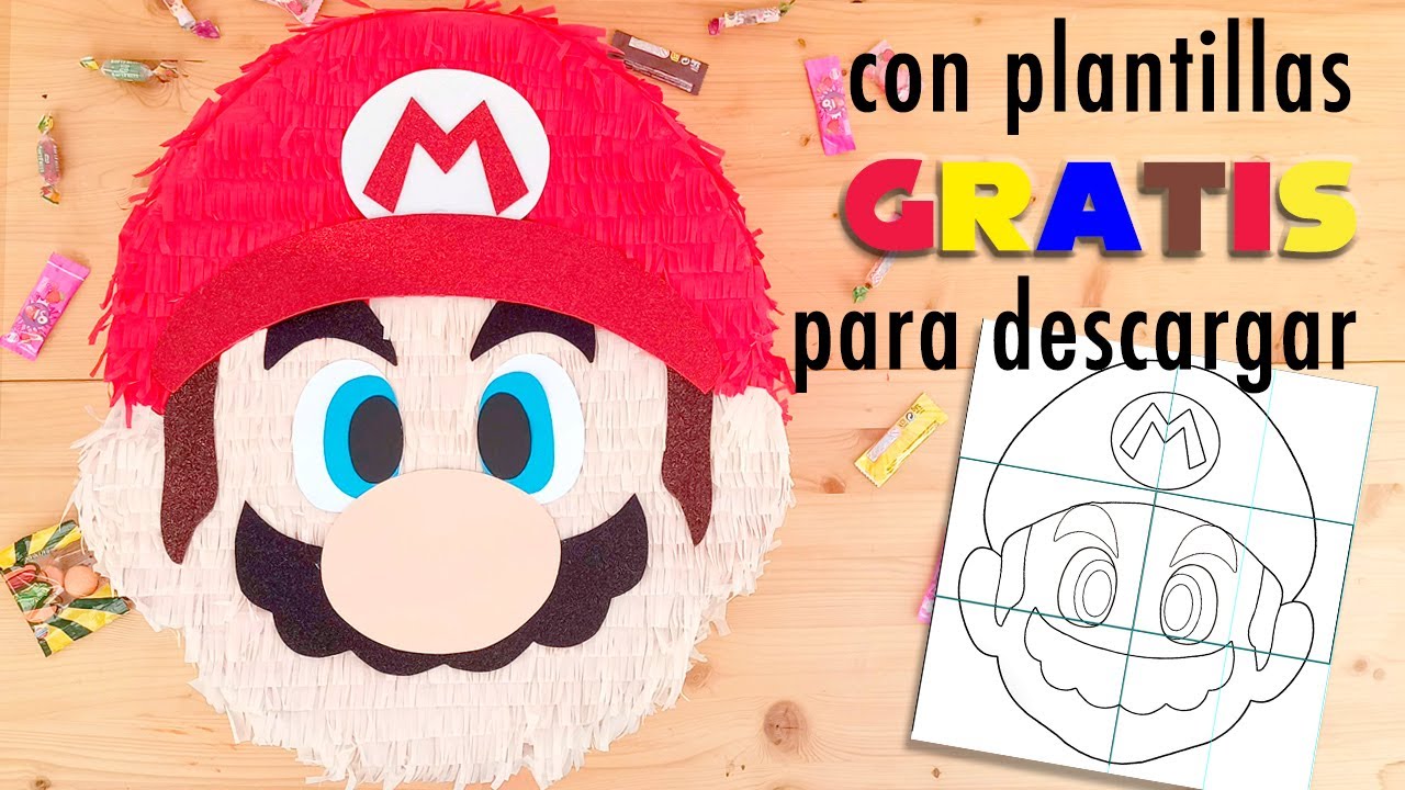 Piñata de Mario Bros ❤️🤍✨ #mariobros #pinatas 