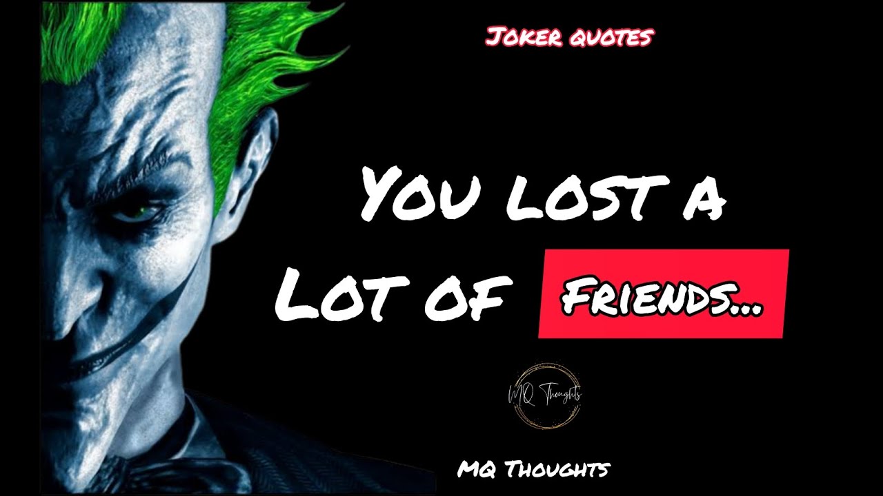 Best Joker Quotes | Joker Cool Quotes About Life 