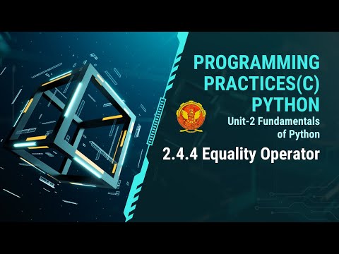2.4.4 Equality operator | CS406 |