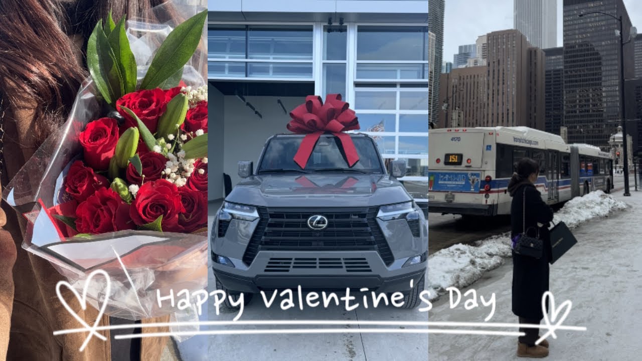 [미시간 Vlog] 해피 발렌타인데이 ♥️시카고 여행(Chicago), 발렌타인데이 선물로 새 차 받기🚙(my new car)