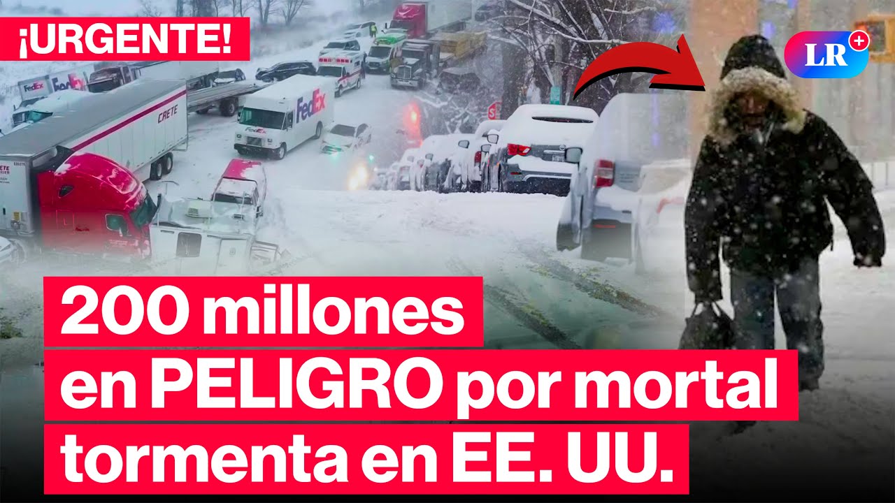 🔴Millones en ALERTA por MORTAL TORMENTA de NIEVE y FRÍO EXTREMO que azota a EE. UU. | 