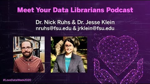 FSU Libraries | Love Data Week | Meet Your Data Librarians!