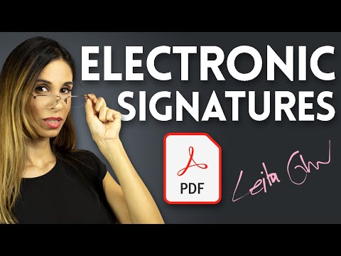 Video: Sådan Tilføjes Digital Signatur Til Pdf