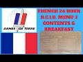 FRENCH ARMY -R.C.I.R. - MENU 3 - CONTENTS &amp; BREAKFAST TASTE TEST REVIEW.