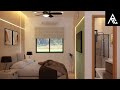 Clean  airy small bedroom design idea 4x4 meters only