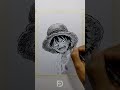 How to draw Monkey D. Luffy with a pencil #anime #drawing #monkeydluffy #luffy #drawinganime