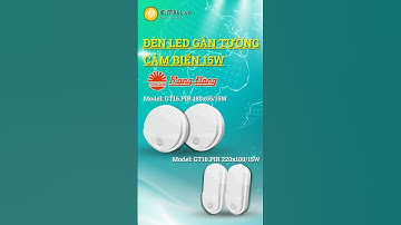 Đèn LED Gắn Tường Cảm Biến Rạng Đông | GT16.PIR 220x100/15W - GT16.PIR 180x55/15W | ELMALL