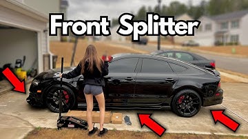 Installing Front Splitter & SideSkirts on my AUDI A7