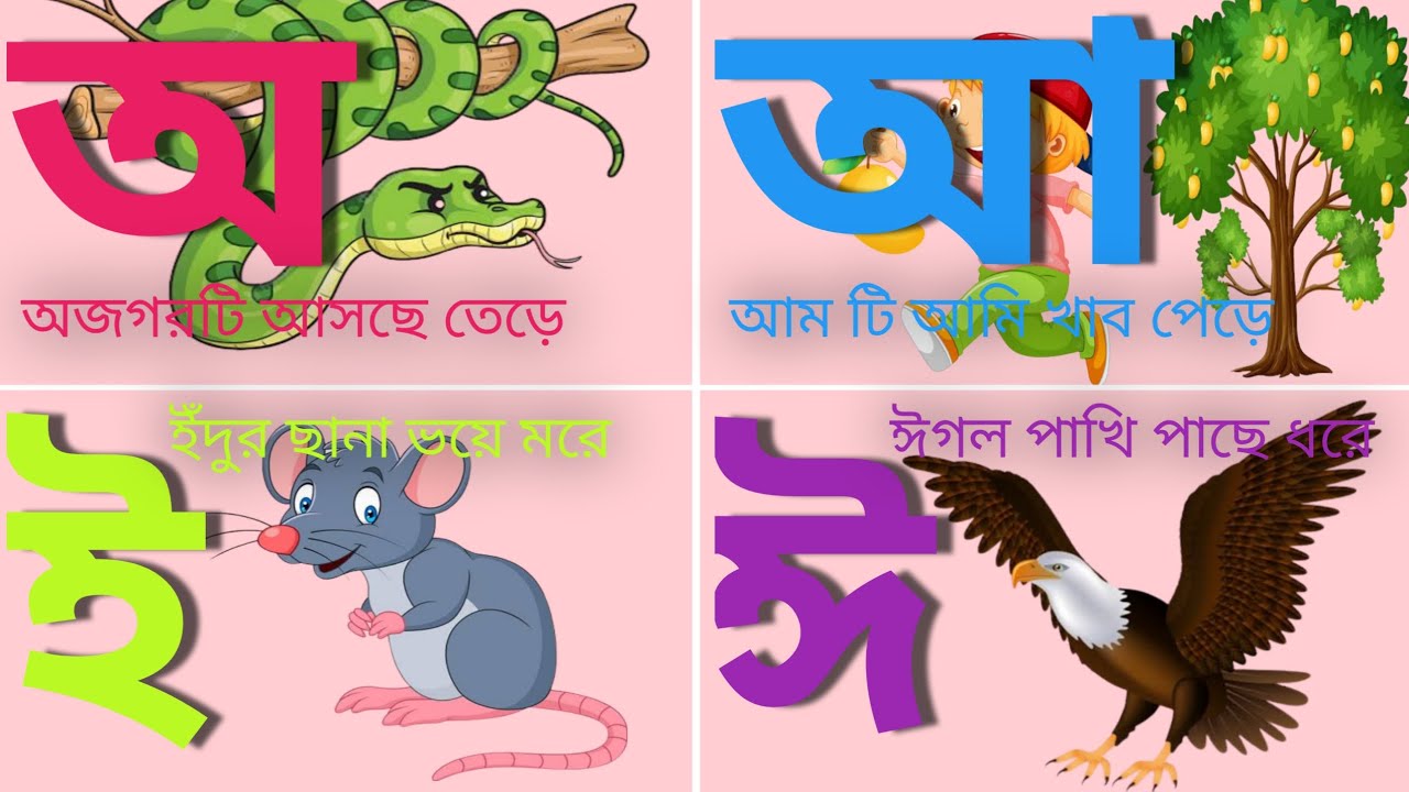 অ আ ই ঈ বাংলা বর্ণমালা (Bangla bornomala) new video 2023(Baby Boy TV