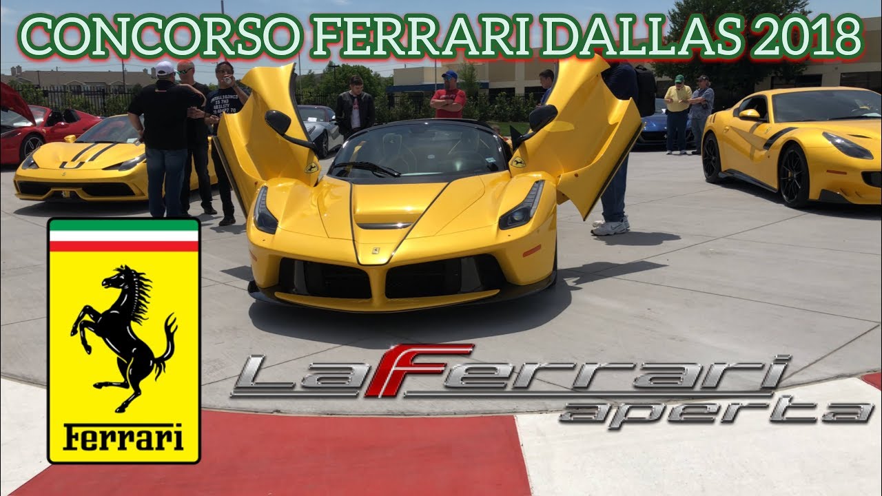 Concorso Ferrari At Boardwalk Ferrari 2018 Dallas Must Watch Full Video Youtube