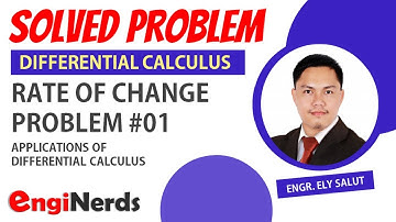 DIFFERENTIAL CALCULUS APPLICATION  | RATE SAMPLE PROBLEM 001