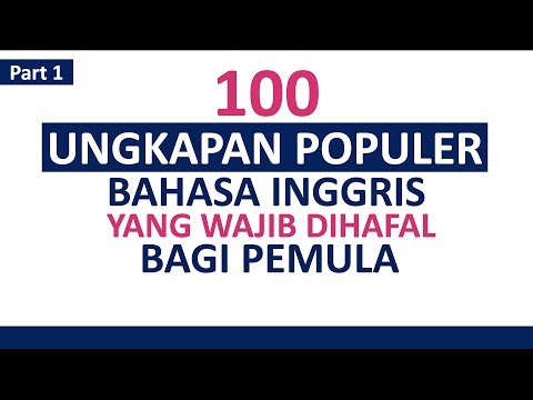 100 Kalimat Populer Bahasa Inggris yang Wajib dihafal Bagi Pemula #1