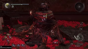 Nioh - Twilight Mission The Bleeding Spider Lily (Ogress "sloth" boss)