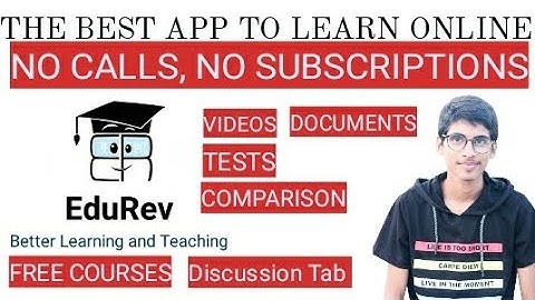 Best free educational app for students of class 01 to 10 | EDUREV app | How to use edurev app 💕